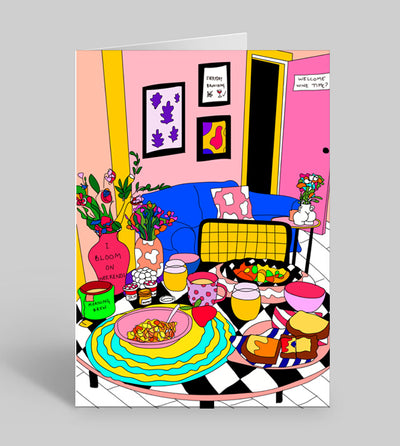 Brunch greeting card